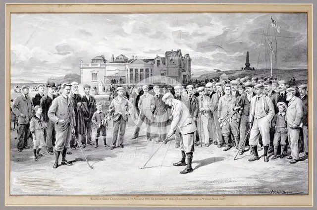 Scene from the Amateur Golf Championship, St Andrews, 1895. Creator: Unknown.