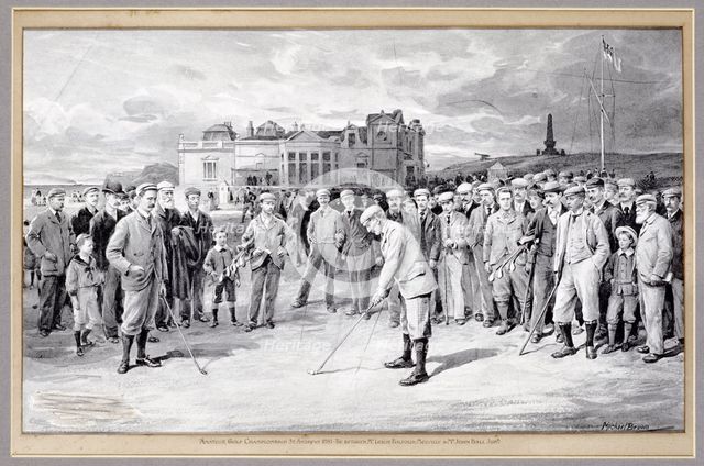 Scene from the Amateur Golf Championship, St Andrews, 1895. Creator: Unknown.