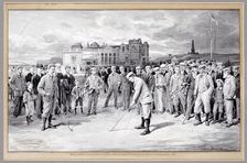 Scene from the Amateur Golf Championship, St Andrews, 1895