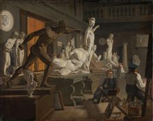 Scene from the Academy in Copenhagen, 1827 or 1828. Creator: Knud Baade