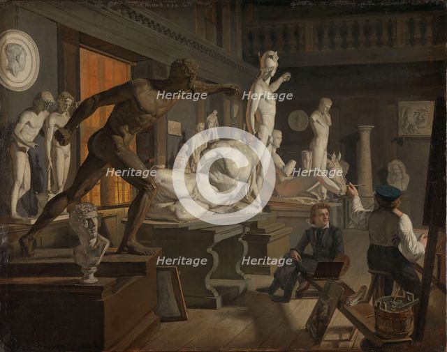 Scene from the Academy in Copenhagen, 1827 or 1828. Creator: Knud Baade.