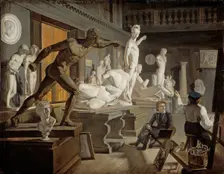 Scene from the Academy in Copenhagen. Artist: Baade, Knud (1808-1879)