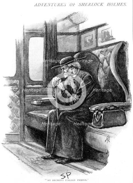 Scene from The Adventure of the Final Problem by Arthur Conan Doyle, 1893. Artist: Sidney E Paget