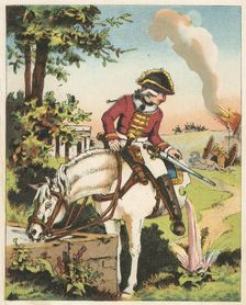 Scene from The Adventures of Baron Munchausen by Rudolph Erich Raspe, c1850. Artist: Anon