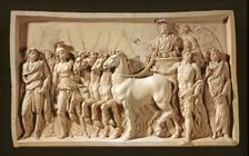 Scene from the Arch of Titus, c.1791. Creator: Jean Guillaume Moitte