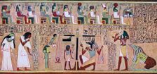 Scene from the Book of the Dead of Any, Egyptian, c1275 BC, (c1900-1920)