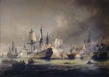 Scene from the Battle of Køge Bay, 1677, (1855). Creator: Anton Melbye