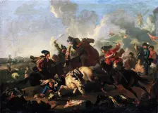 Scene from the battle of Poltava. Artist: Kotzebue, Alexander von (1815-1889)