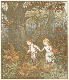 Scene from The Babes (Children) in the Wood, 1878. Artist: Randolph Caldecott