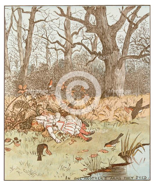 Scene from The Babes in the Wood, 1878. Artist: Randolph Caldecott