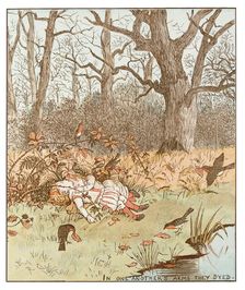 Scene from The Babes in the Wood, 1878. Artist: Randolph Caldecott