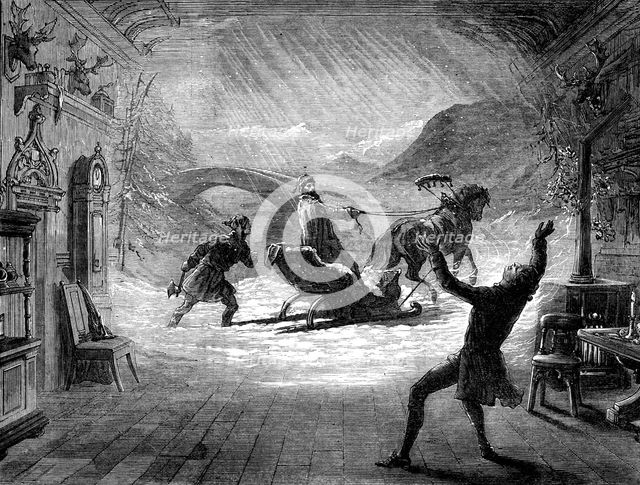 Scene from "The Bells", at the Lyceum Theatre, 1871. Creator: Unknown.