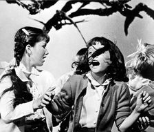 Scene from The Birds by Alfred Hitchcock, 1963