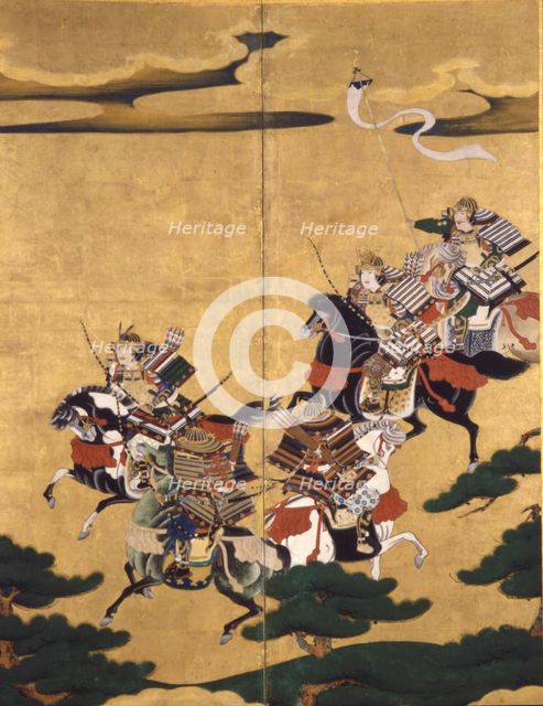 Scene from the Genpei War, 17th century. Creator: Unknown artist.