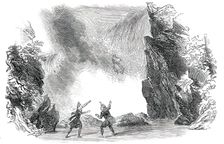 Scene from the "Devil's Ring", at Drury-Lane Theatre, 1850. Creator: Unknown