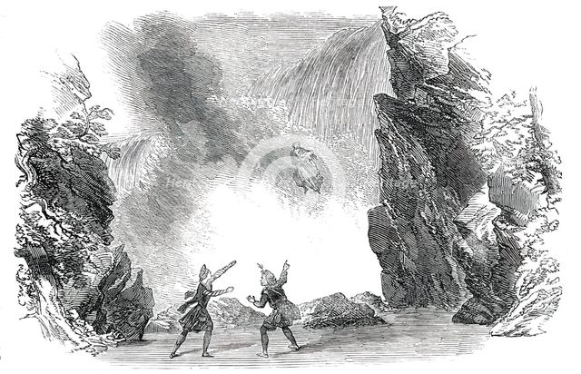 Scene from the "Devil's Ring", at Drury-Lane Theatre, 1850. Creator: Unknown.
