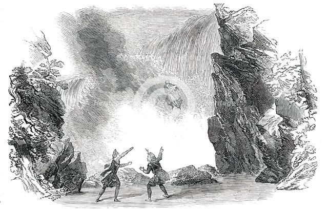Scene from the "Devil's Ring", at Drury-Lane Theatre, 1850. Creator: Unknown.
