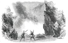 Scene from the "Devil's Ring", at Drury-Lane Theatre, 1850. Creator: Unknown