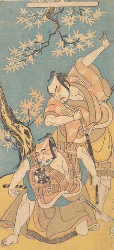 Scene From The Drama "Otokoyama Yunzei Kurabe", 12th month, 1768. Creator: Shunsho