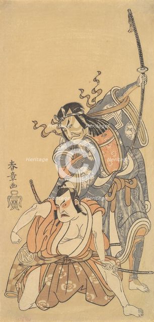 Scene from the Drama "Soga Moyo Aigo no Wakamatsu", dated 1769. Creator: Shunsho.