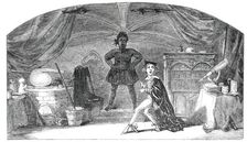 Scene from the Extravaganza of "Frankenstein, or, The Model Man" at the Adelphi Theatre, 1850. Creator: Unknown