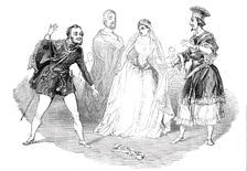 Scene from "The Favorite", at Drury-Lane Theatre, 1844. Creator: Unknown