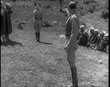 Scene from the Feature Film The White Sheik Two Actors Portraying Soldiers Facing Each..., 1920s. Creator: British Pathe Ltd