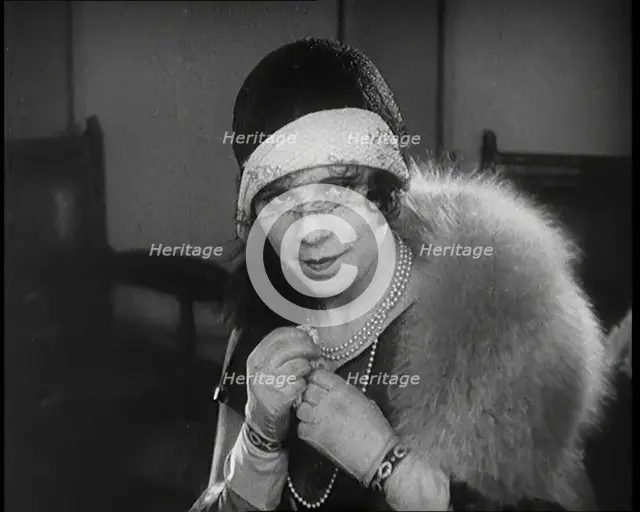 Scene from the Film 'The Compulsory Husband': Female Actor, 1920s. Creator: British Pathe Ltd.