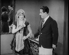 Scene from the Film The Compulsory Husband': The Actor Monty Banks Arriving at the House..., 1920s. Creator: British Pathe Ltd