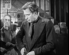 Scene from the Film The Informer': Lars Hansen Arriving at the House of the Mother..., 1920s. Creator: British Pathe Ltd