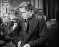 Scene from the Film The Informer': Lars Hansen Arriving at the House of the Mother..., 1920s. Creator: British Pathe Ltd