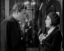 Scene from the Film The Informer': Lya De Putti and Lars Hansen Talking, 1920s. Creator: British Pathe Ltd