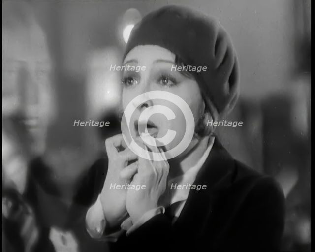 Scene from the Film 'The Informer':  Lya De Putti is Crying, 1920s. Creator: British Pathe Ltd.
