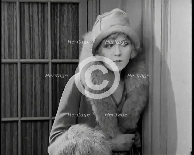 Scene from the Film 'Champagne': Close up of the Actor Betty Balfour, 1920s. Creator: British Pathe Ltd.