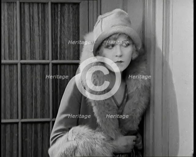 Scene from the Film 'Champagne': Close up of the Actor Betty Balfour, 1920s. Creator: British Pathe Ltd.