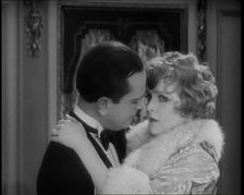 Scene from the Film Champagne': The Actress Betty Balfour Embracing the Male Actor Jean..., 1920s. Creator: British Pathe Ltd