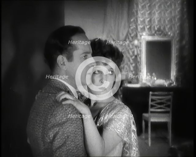 Scene from the Film 'Shooting Stars': The Actor Donald Calthrop Playing a Character Enter..., 1920s. Creator: British Pathe Ltd.