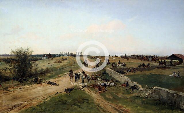 'Scene from the Franco-Prussian War, 1870', 19th century. Artist: Alphonse de Neuville