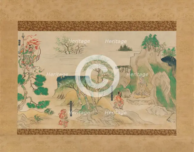Scene from The Illustrated Legends of Jin’oji Temple (Jin’oji engi emaki) , early 14th century. Creator: Unknown.