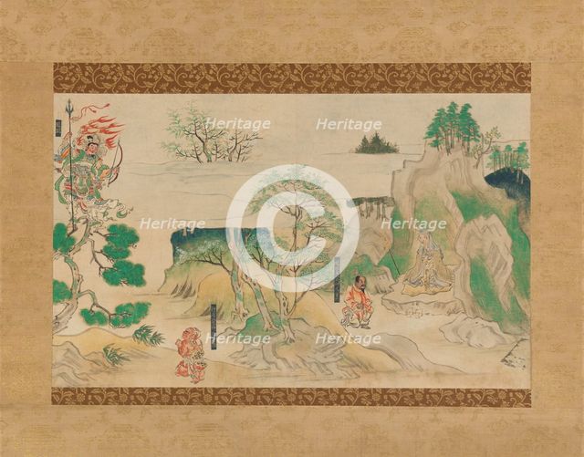 Scene from The Illustrated Legends of Jin’oji Temple (Jin’oji engi emaki) , early 14th century. Creator: Unknown.