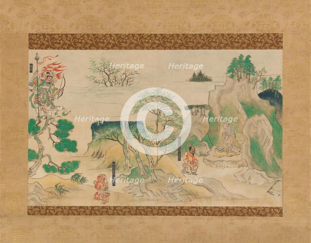 Scene from The Illustrated Legends of Jin’oji Temple (Jin’oji engi emaki) , early 14th century. Creator: Unknown.