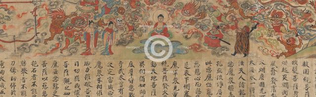 Scene from The Illustrated Sutra of Past and Present Karma..., late 13th century. Creator: Unknown.