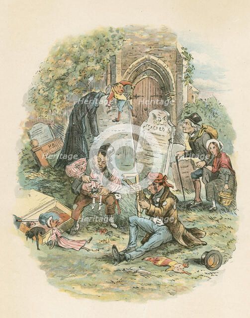 Scene from The Old Curiosity Shop by Charles Dickens, 1841. Artist: Hablot Knight Browne