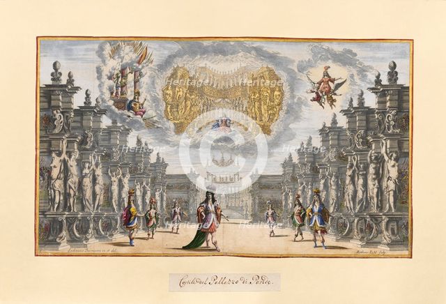 Scene from the opera Il pomo d'oro (The Golden Apple) of A. Cesti to the wedding of Leopold I and Ma