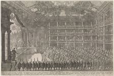 Scene from the opera Il pomo d'oro (The Golden Apple) of A. Cesti to the wedding of Leopold I and Ma