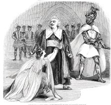 Scene from the opera of "Otello" at Her Majesty's Theatre, 1844. Creator: Unknown