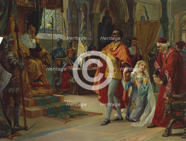 Scene from the Opera Otello by Giuseppe Verdi, 1902.