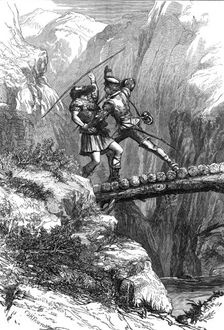 Scene from "The Lady of The Lake," at Drury Lane Theatre, 1872. Creator: Unknown