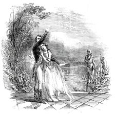 Scene from "The Lady of Lyons" at the Haymarket Theatre, 1845. Creator: Unknown