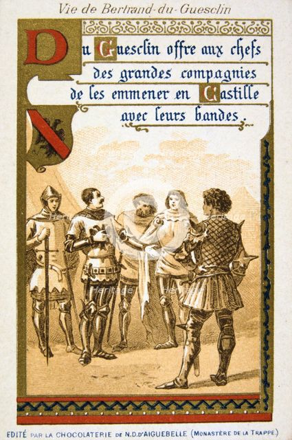 Scene from the life of Bertrand du Guesclin, (19th century). Artist: Unknown